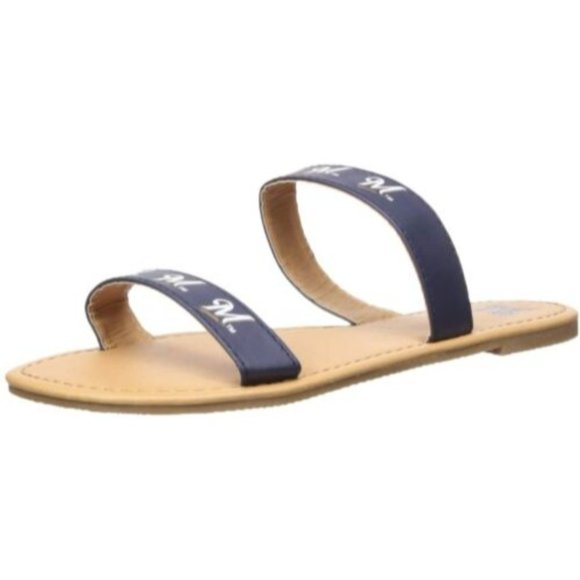 MLB Milwaukee Brewers Unisex Double Strap FLIP FLOP Medium - Picture 1 of 1